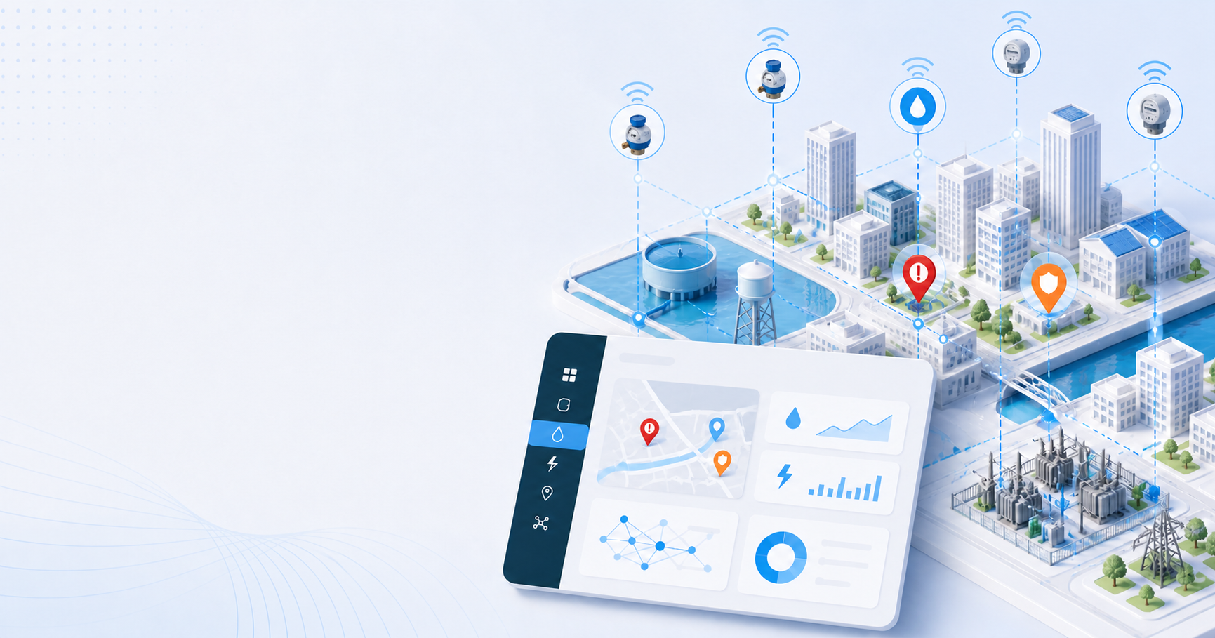 Connected smart-city monitoring platforms